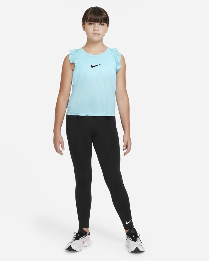 Nike One Kids Training (Extended Size) Za Djevojčice Majica Bez Rukava Crne | HR-91582EKLI