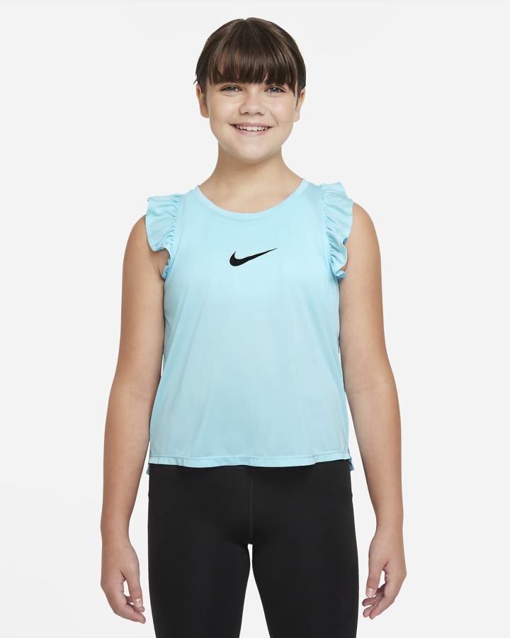 Nike One Kids Training (Extended Size) Za Djevojčice Majica Bez Rukava Crne | HR-91582EKLI