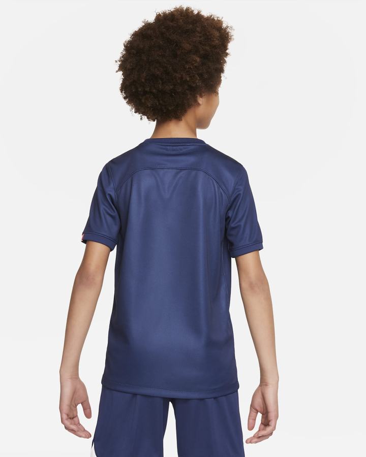 Nike Paris Saint-Germain 2022/23 Stadium Home Kids Dri-FIT Soccer Za Dječake Dres Tamnoplave Bijele Tamnoplave | HR-50648BSXU