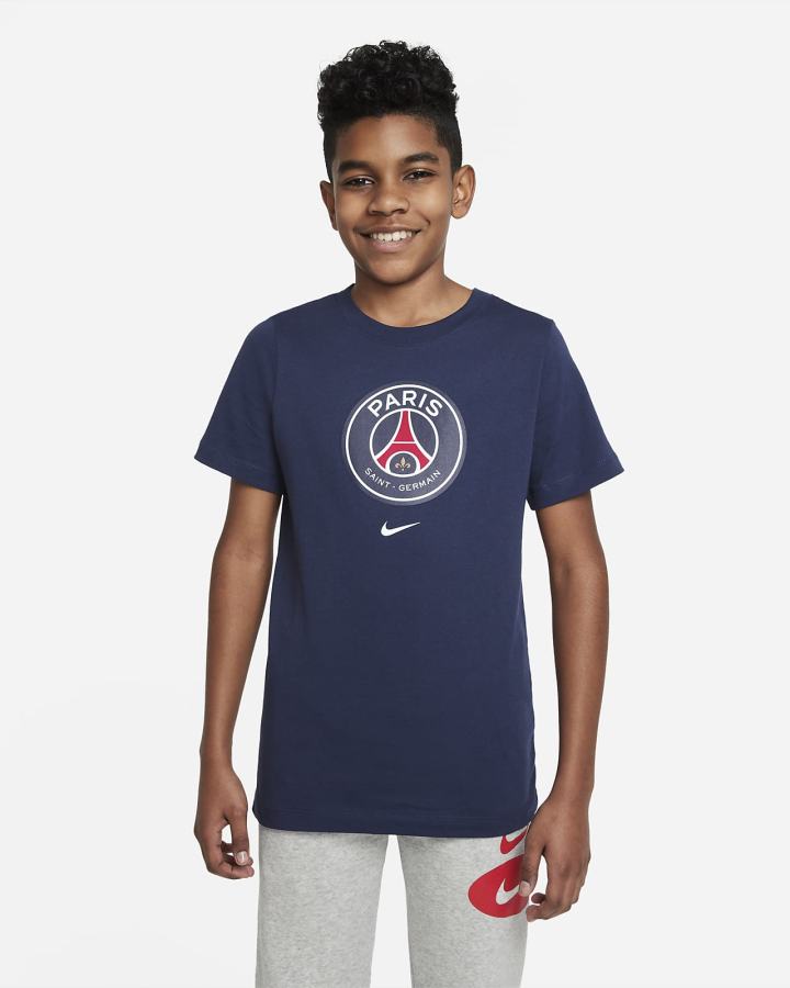 Nike Paris Saint-Germain Crest Kids Soccer Za Dječake Majice Bijele | HR-76024NEDH