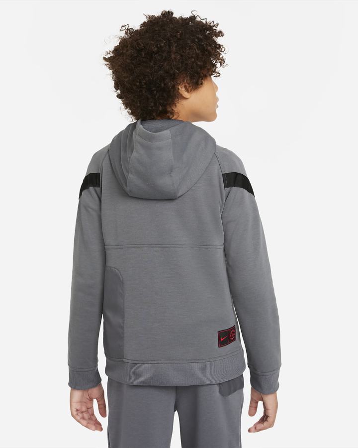 Nike Paris Saint-Germain Kids 1/2-Zip Fleece Soccer Za Dječake Majica S Kapuljačom Tamno Sive Crne Crvene | HR-14396JSCZ