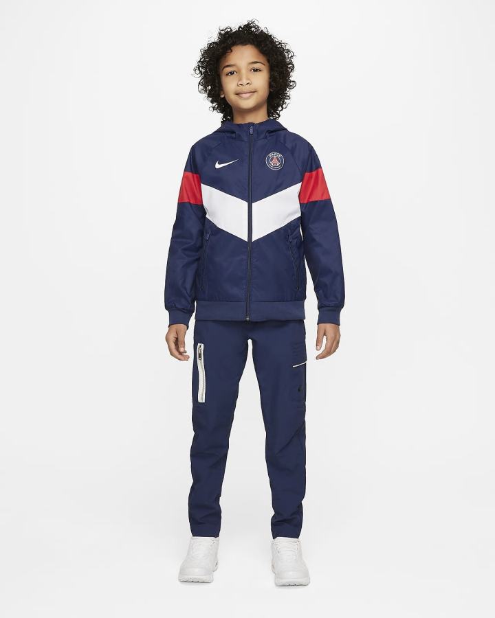 Nike Paris Saint-Germain Kids Hooded Za Dječake Jakne Tamnoplave Bijele Crvene Bijele | HR-12759XBTD