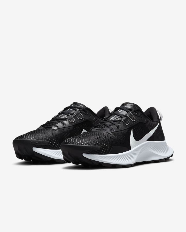 Nike Pegasus Trail 3 Trail Ženske Tenisiće Crne Tamno Sive Platine | HR-29167ZYTC