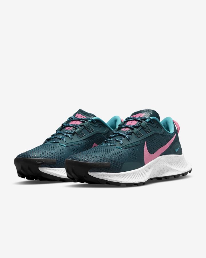 Nike Pegasus Trail 3 Trail Ženske Tenisiće Tirkizne Zelene Tamnoplave Tirkizne Plave Roze | HR-94613PMNG