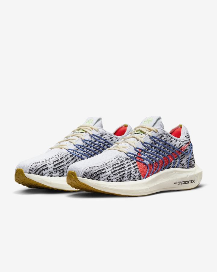 Nike Pegasus Turbo Next Nature Road Ženske Tenisiće Platine Crne Plave Crvene | HR-30182UQBG