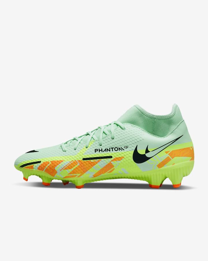 Nike Phantom GT2 Academy Dynamic Fit MG Multi-Ground Muške Nogometne Kocke Menta Zelene Narančaste Plave | HR-94130NMVF