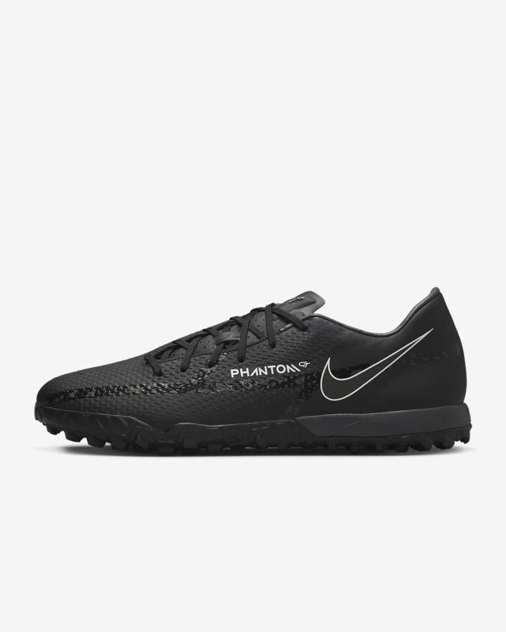 Nike Phantom GT2 Academy TF Turf Muške Nogometne Tenisice Crne Bijele Svijetlo Crvene Tamno Sive | HR-96208DHLE