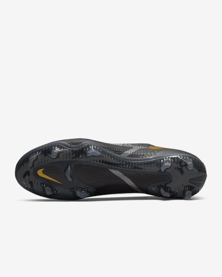 Nike Phantom GT2 Elite FG Firm-Ground Ženske Nogometne Kocke Crne Metalne Zlatne Metalne Srebrne Metalne Sive | HR-47329BVSJ