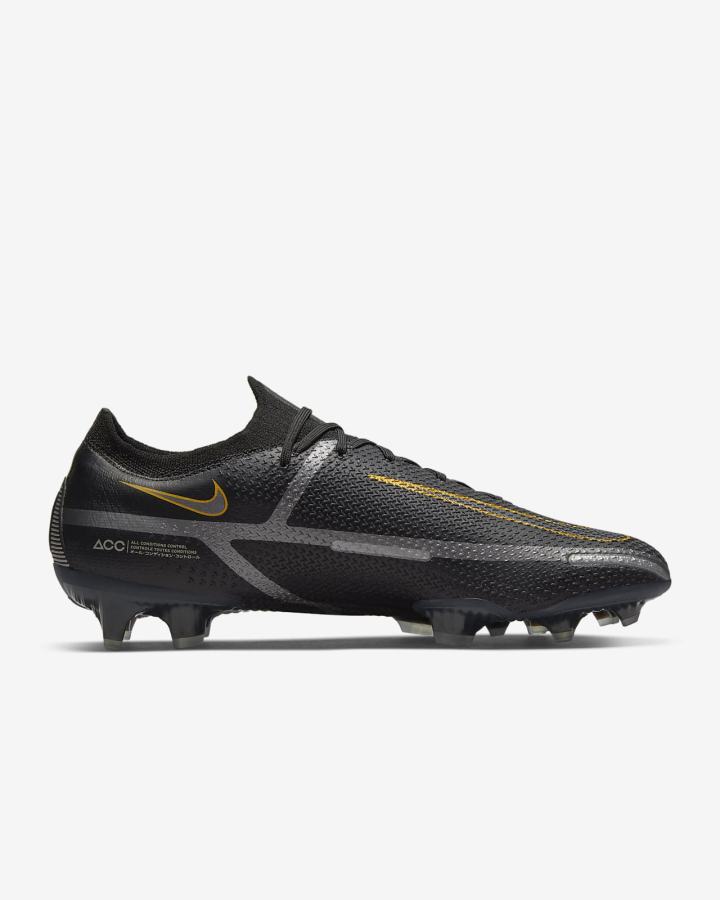 Nike Phantom GT2 Elite FG Firm-Ground Ženske Nogometne Kocke Crne Metalne Zlatne Metalne Srebrne Metalne Sive | HR-47329BVSJ