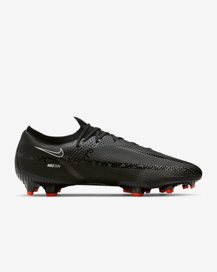 Nike Phantom GT2 Pro FG Firm-Ground Ženske Nogometne Kocke Crne Bijele Svijetlo Crvene Tamno Sive | HR-98250YRDN