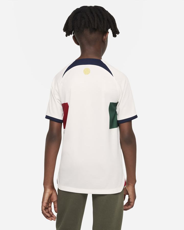 Nike Portugal 2022/23 Stadium Away Kids Dri-FIT Soccer Za Djevojčice Dres Obsidijanske | HR-29584ZBNX