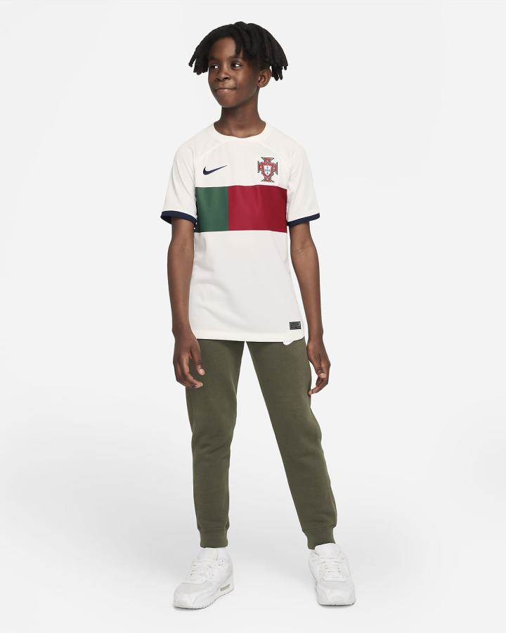 Nike Portugal 2022/23 Stadium Away Kids Dri-FIT Soccer Za Dječake Dres Obsidijanske | HR-32516VLGK