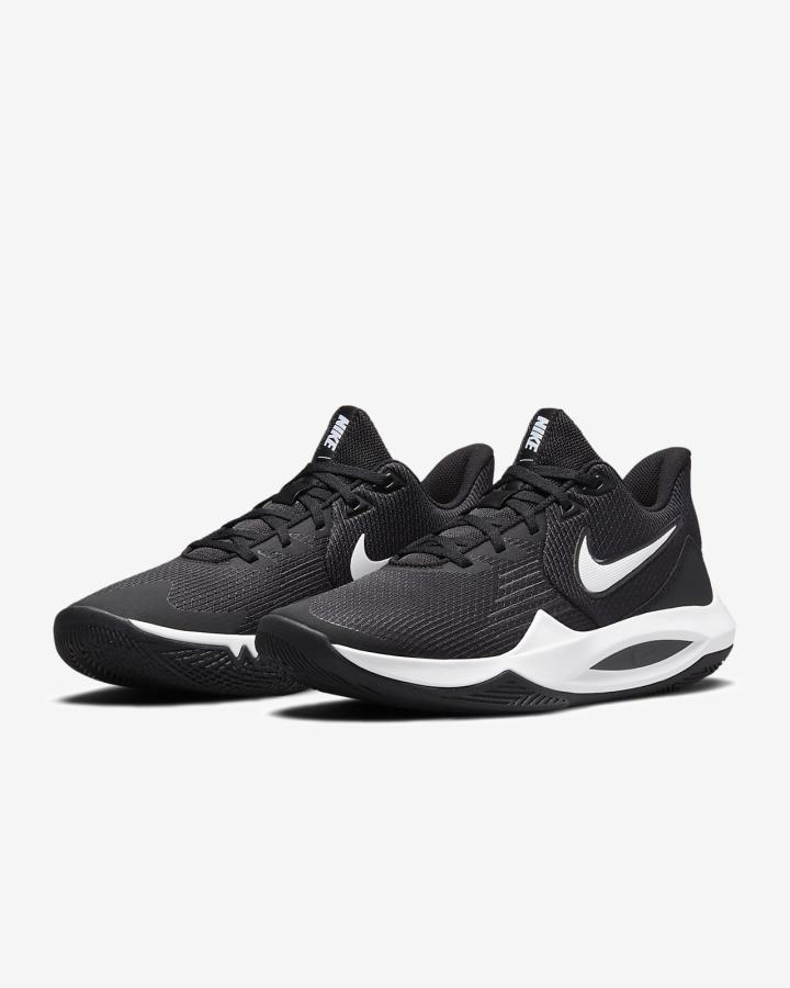 Nike Precision 5 Muške Košarkaške Cipele Crne Tamno Sive Bijele | HR-32865LMPU