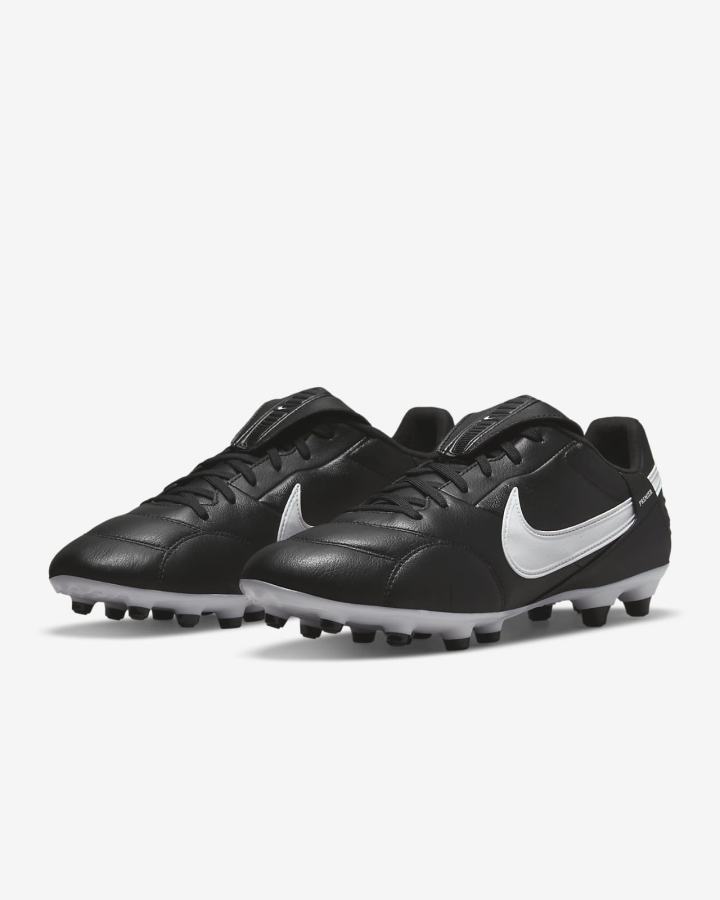 Nike Premier 3 FG Firm-Ground Muške Nogometne Kocke Crne Bijele | HR-41853UEBR