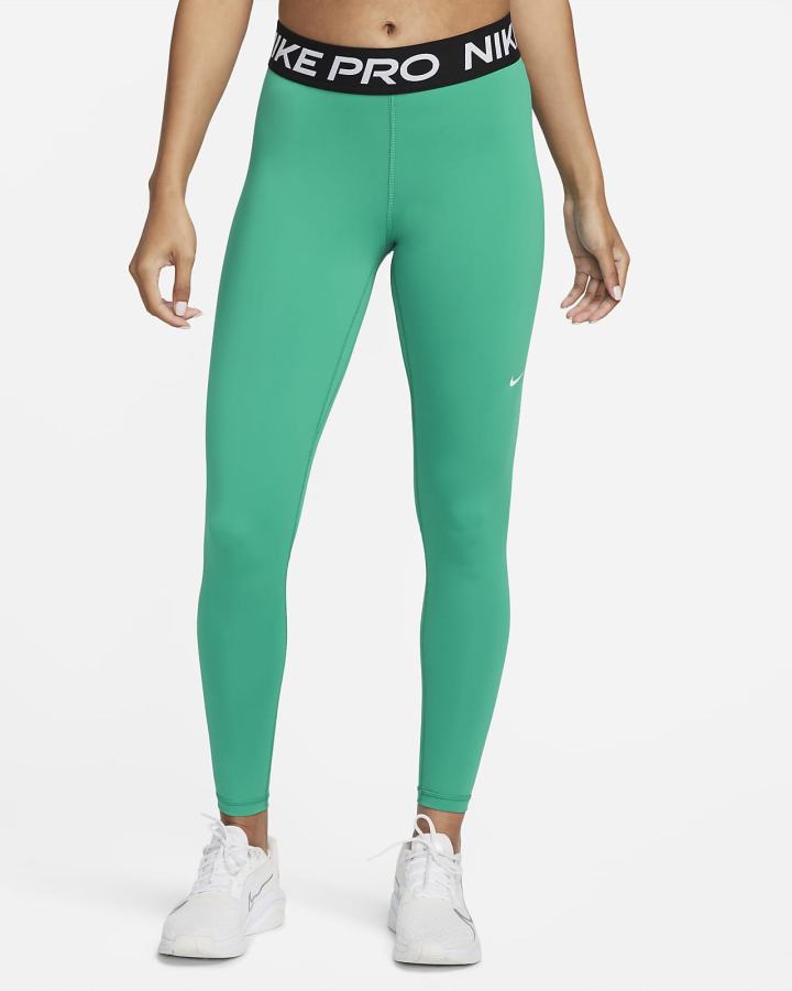 Nike Pro 365 (Plus Size) Ženske Tajice Zelene Crne Bijele | HR-24069DBUJ