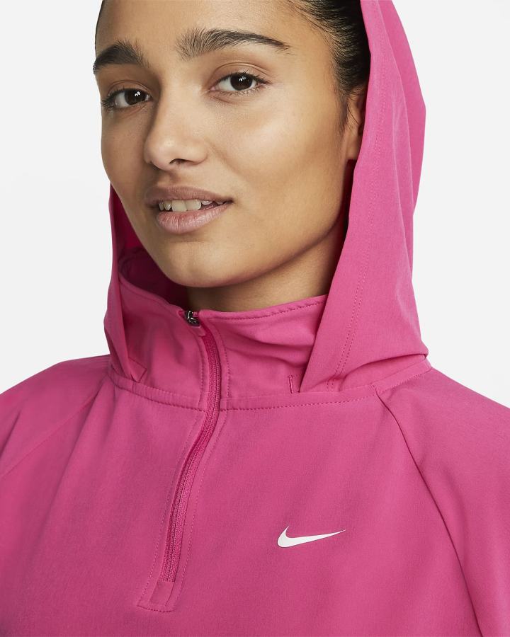 Nike Pro Dri-FIT 1/4-Zip Packable Training Cover-Up Ženske Jakne Roze Bijele | HR-35026QXGO