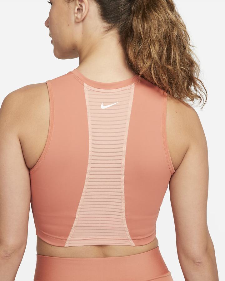 Nike Pro Dri-FIT Cropped Ženske Majica Bez Rukava Bijele | HR-37812BCUV