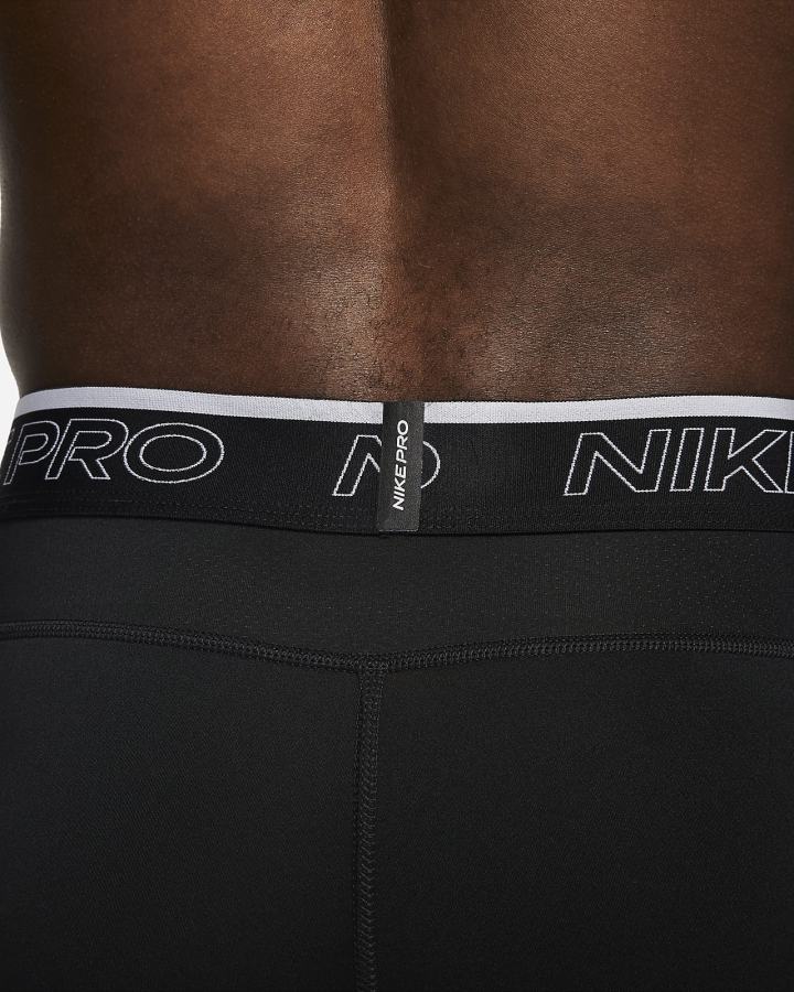 Nike Pro Dri-FIT Long Muške Kratke Hlače Crne Bijele | HR-32178IPYM