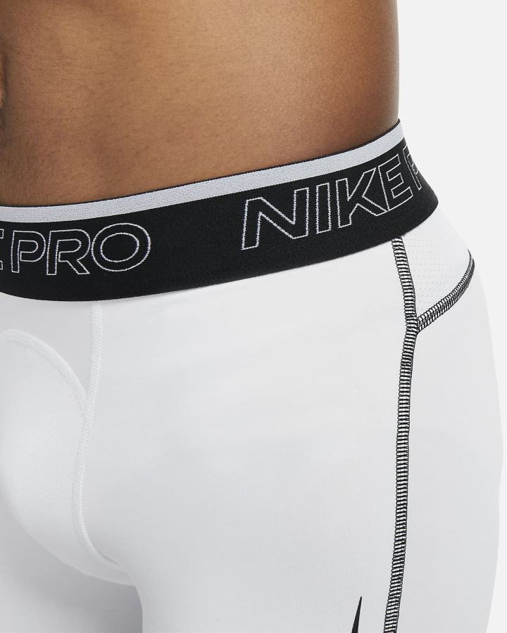 Nike Pro Dri-FIT Muške Kratke Hlače Bijele Crne | HR-39810MYUF