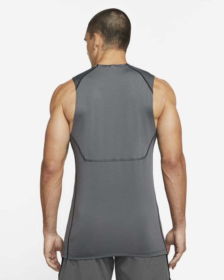 Nike Pro Dri-FIT Slim Fit Sleeveless Muške Majica Bez Rukava Sive Crne | HR-25160RONZ