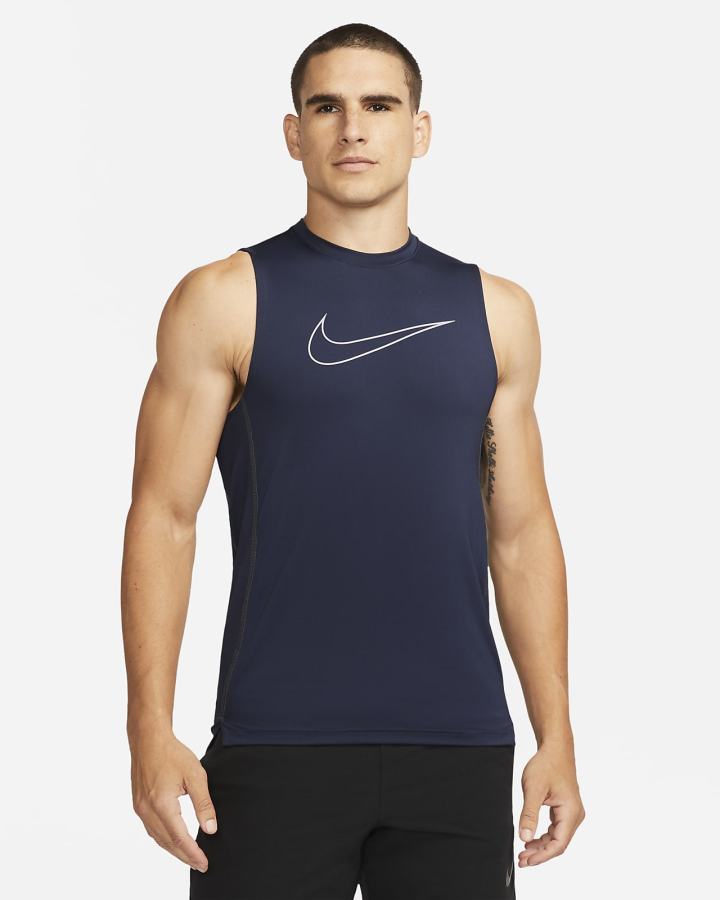 Nike Pro Dri-FIT Slim Fit Sleeveless Muške Majica Bez Rukava Obsidijanske Ljubičaste | HR-48920YBUF