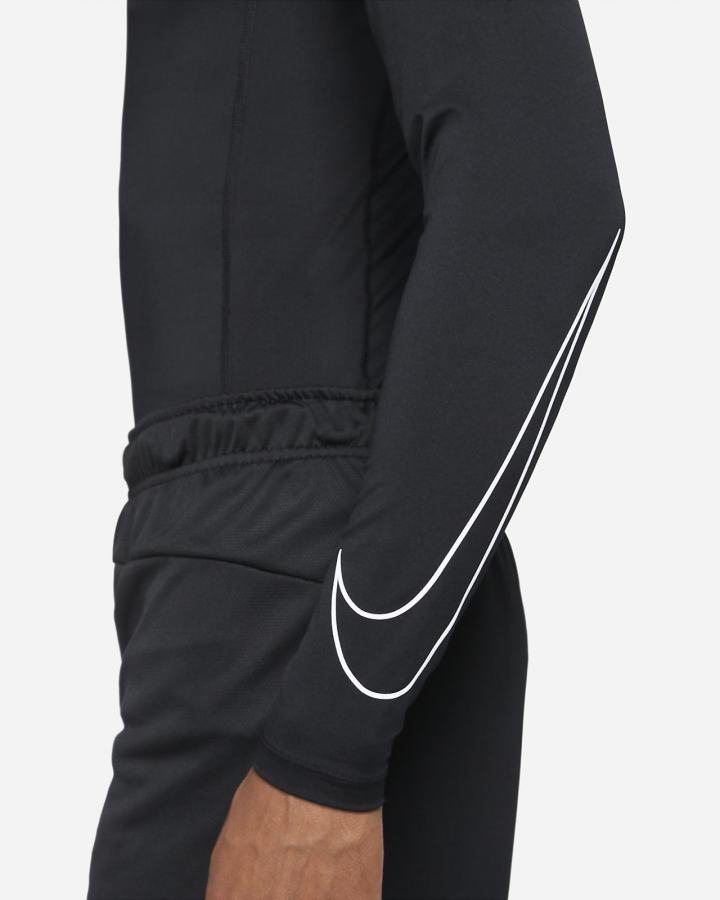 Nike Pro Dri-FIT Tight Fit Long-Sleeve Top Muške Košulje Crne Bijele | HR-24107QYTM