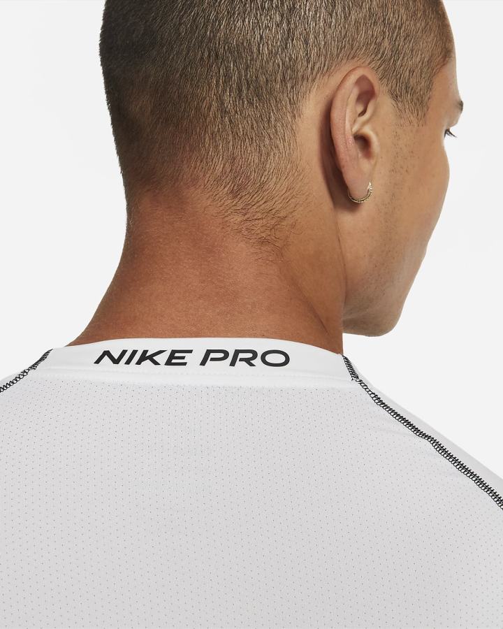 Nike Pro Dri-FIT Tight Fit Long-Sleeve Top Muške Košulje Bijele Crne | HR-28795QDCH