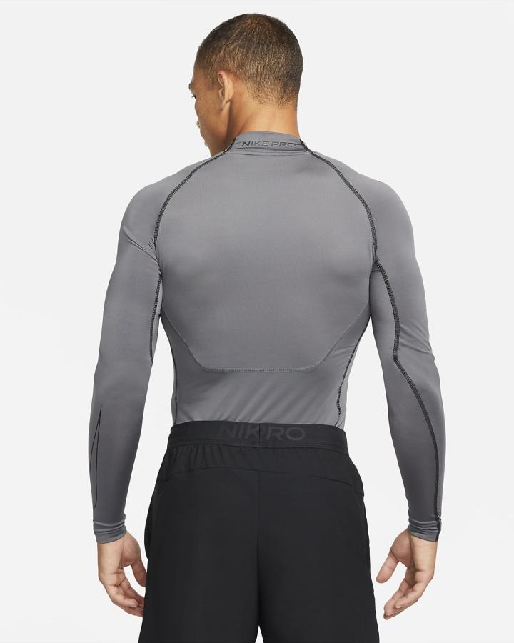 Nike Pro Dri-FIT Tight Fit Long-Sleeve Top Muške Košulje Sive Crne | HR-82379KQIE