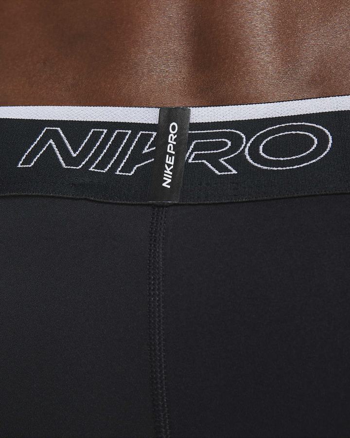 Nike Pro Dri-FIT Training Muške Tajice Crne Bijele | HR-02175QBLX