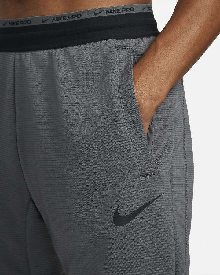 Nike Pro Fleece Training Muške Hlače Sive Crne | HR-59830DFCG