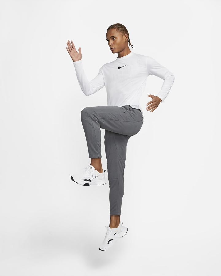 Nike Pro Fleece Training Muške Hlače Sive Crne | HR-59830DFCG