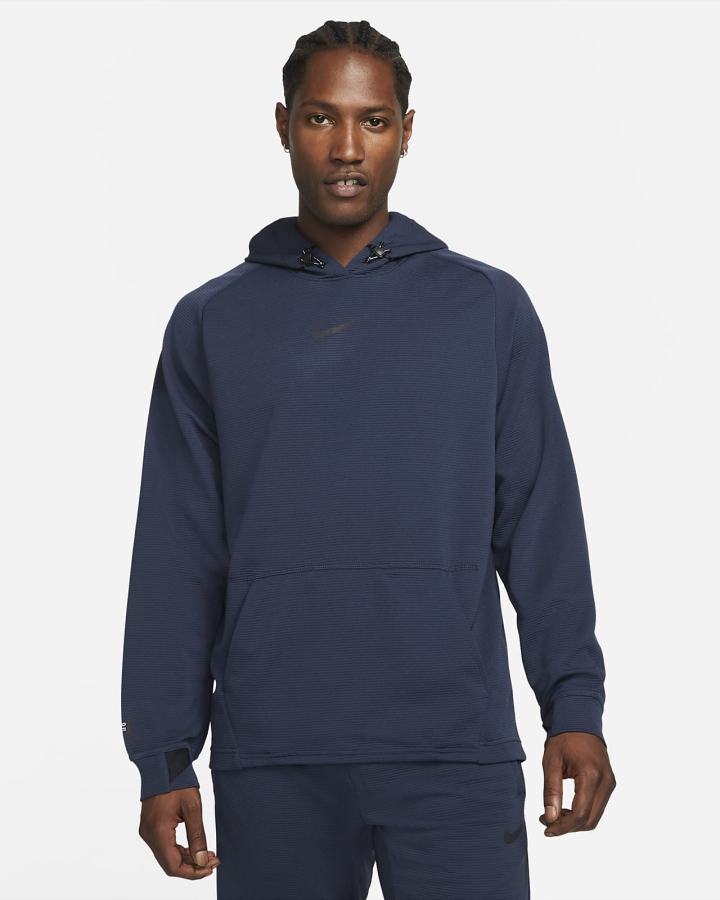 Nike Pro Fleece Training Muške Majica S Kapuljačom Obsidijanske Crne | HR-34527DSUM