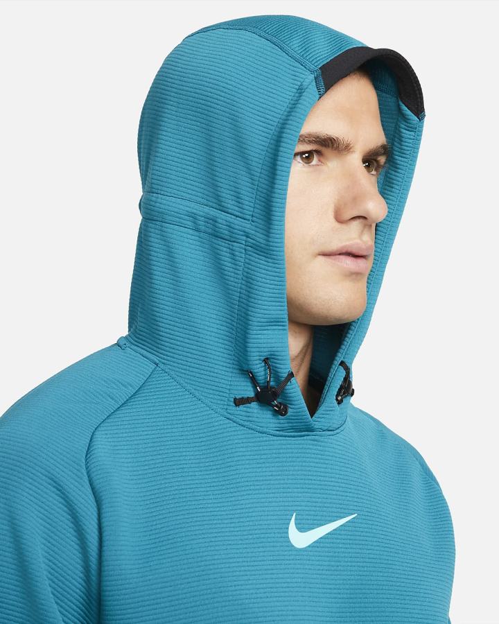 Nike Pro Fleece Training Muške Majica S Kapuljačom Crne Tirkizne | HR-54862TVZQ