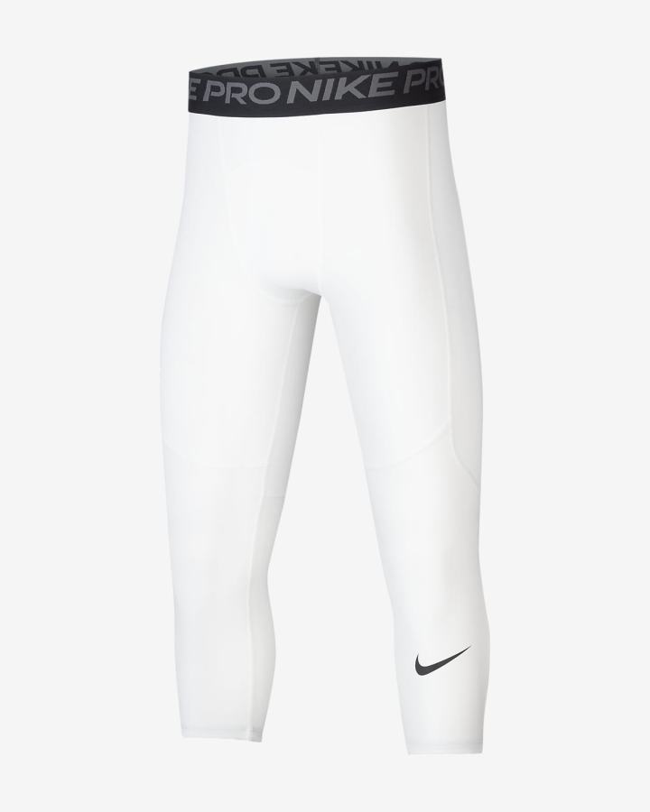 Nike Pro Kids 3/4-Length Za Dječake Tajice Bijele Crne | HR-79158OUGK