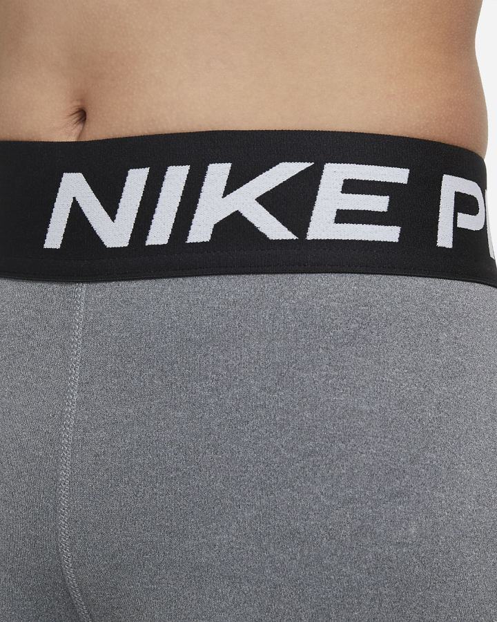 Nike Pro Kids Capri Za Djevojčice Tajice Tamno Sive Bijele | HR-93768YQVA