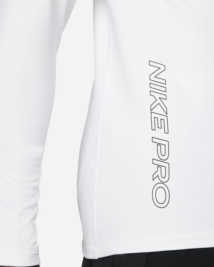 Nike Pro Long-Sleeve Crew Muške Košulje Bijele Crne | HR-46592FYZW