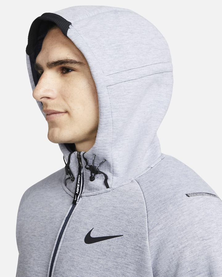 Nike Pro Therma-FIT Full-Zip Fleece Muške Jakne Obsidijanske Crne | HR-70852LJXT