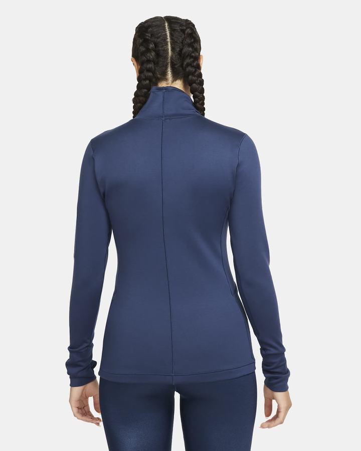 Nike Pro Therma-FIT Long-Sleeve Top Ženske Košulje Tamnoplave Bijele | HR-98756SLHG