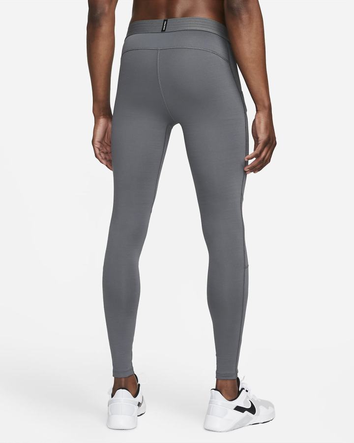 Nike Pro Warm Muške Tajice Sive Crne | HR-87532OXQJ