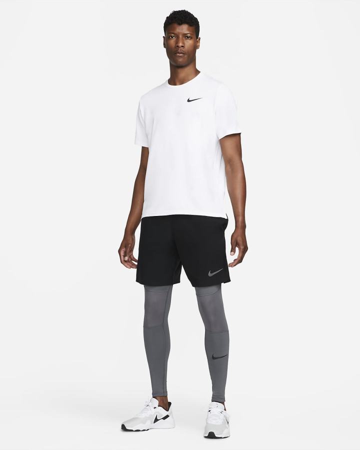 Nike Pro Warm Muške Tajice Sive Crne | HR-87532OXQJ