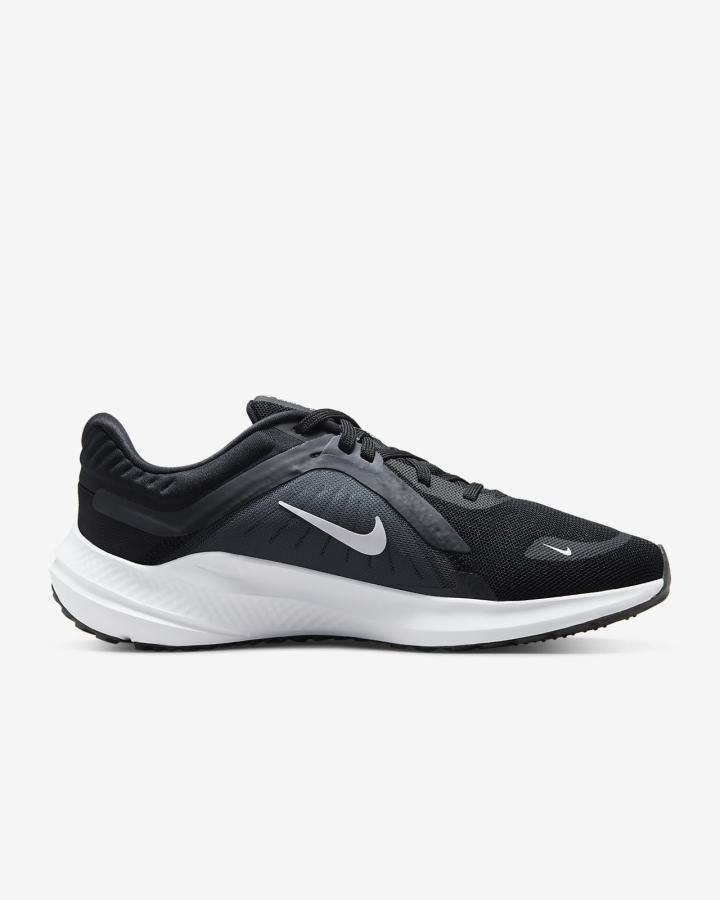 Nike Quest 5 Premium Road Ženske Tenisiće Crne Sive Tamno Sive Bijele | HR-75021JUXT