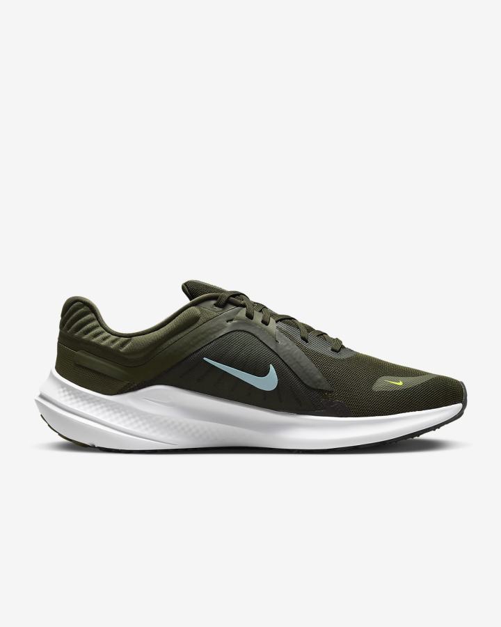 Nike Quest 5 Road Muške Tenisiće Kaki Boja Bijele Plave | HR-46192QFOS