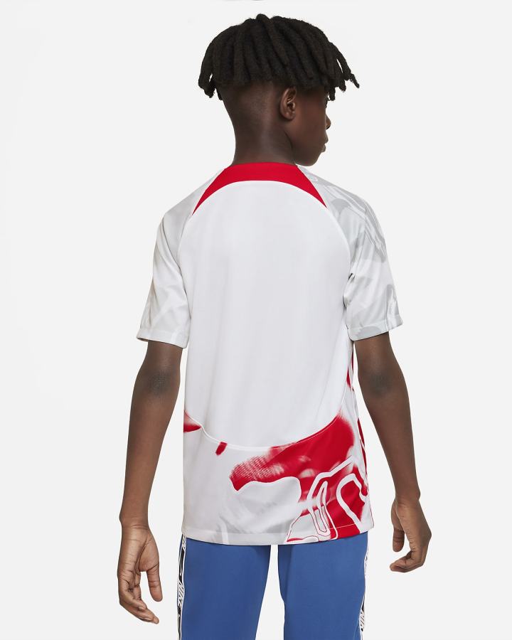 Nike RB Leipzig 2022/23 Stadium Home Kids Dri-FIT Soccer Za Djevojčice Dres Bijele Crvene | HR-94165YQSZ