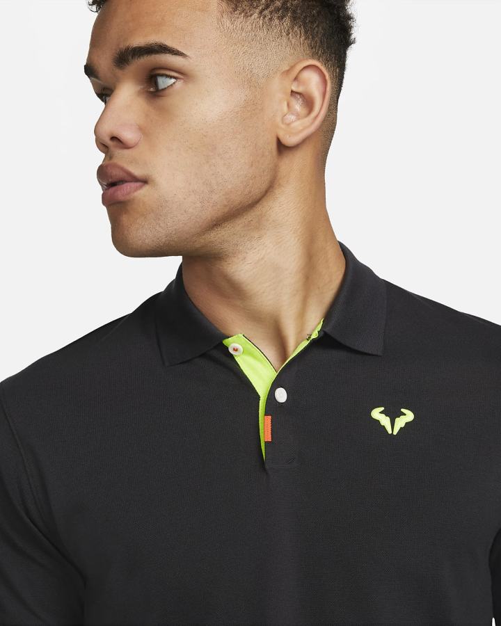 Nike Rafa Slim-Fit Muške Polo Majice Crne | HR-43126QFED