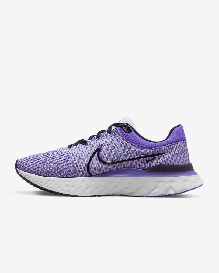 Nike React Infinity Run Flyknit 3 Road Muške Tenisiće Platine Ljubičaste Crne | HR-37429AISC