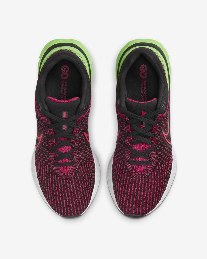 Nike React Infinity Run Flyknit 3 Road Muške Tenisiće Crne Zelene Crvene | HR-68357YEKU