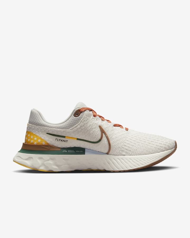 Nike React Infinity Run Flyknit 3 Road Muške Tenisiće Smeđe Narančaste Zelene | HR-85942SNVT