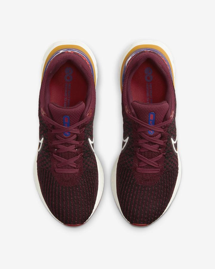 Nike React Infinity Run Flyknit 3 Road Muške Tenisiće Zlatne Svijetlo Crvene Bijele | HR-90786OCMJ