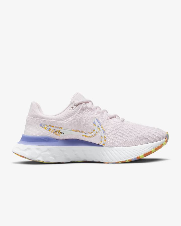 Nike React Infinity Run Flyknit 3 Road Ženske Tenisiće Svijetlo Roze Zlatne Bijele | HR-36842HYSR