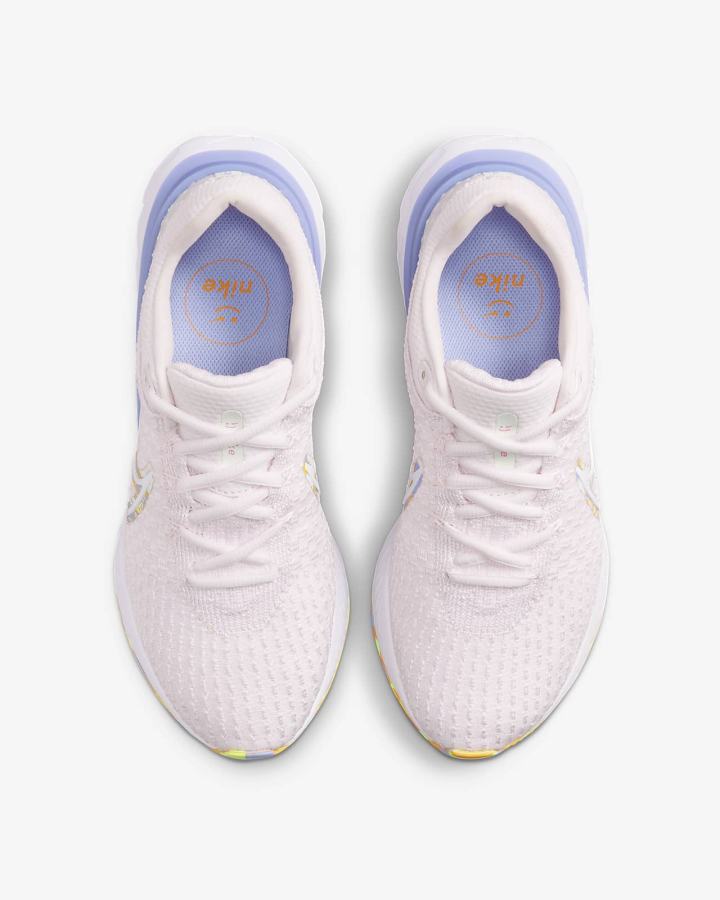 Nike React Infinity Run Flyknit 3 Road Ženske Tenisiće Svijetlo Roze Zlatne Bijele | HR-36842HYSR